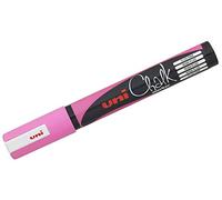 uni-ball 186228 - Marcador de ventana y tiza UNI CHALK PWE-5M, 1,8 - 2,5 mm, punta redonda, rosa, 1 unidad