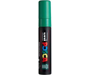 uni-ball 186363 - Marcador POSCA con punta rectangular extra ancha, verde oscuro