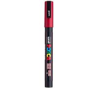 uni-ball 186525 - Marcador POSCA con punta fina redonda, rojo oscuro, 1 pieza