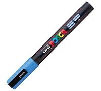 uni-ball 186547 - Rotulador POSCA con punta redonda fina, azul cielo | Rotulador con punta redonda de 0,9-1,3 mm para casi todas las superficies