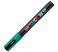 uni-ball 186562 - marcador POSCA con punta redonda fina, verde esmeralda | Rotulador con punta redonda de 0,9-1,3 mm para casi todas las superficies