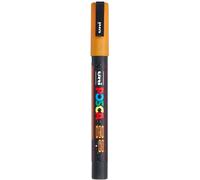 uni-ball 186578 - rotulador POSCA con punta redonda fina, naranja purpurina | Rotulador con punta redonda de 0,9-1,3 mm para casi todas las superficies