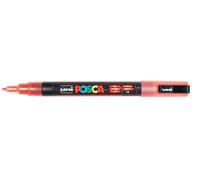 MONTANA ROTULADOR Uniposca PC-3ML Rojo Purpurina | Rotulador con punta redonda de 0,9-1,3 mm para casi todas las superficies