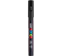 Uni-Ball 186599 - Marcador POSCA con punta fina redonda, negro | Rotulador con punta redonda de 0,9-1,3 mm para casi todas las superficies