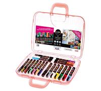 Uni-Ball 186817 - Estuche de pintura marcador POSCA clásico con 20 rotuladores acrílicos, apto para muchas superficies, varias puntas y colores
