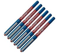 uni-ball 205096 - Rollerball uni-ball EYE Ocean Care, 6 unidades, 0,4 mm recambio, rojo, indeleble