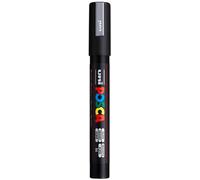Uni-Ball 833377 - Marcador, 1.8-2.5 mm, color plata