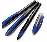 Uni-Ball AIR Micro - Bol grafo roller fino de 0,5 mm - Paquete de 3 - Azul - UBA-188-M