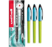 Uni-Ball Air - Rollerball 0,5 mm - Barril verde lima - Tinta negra - Paquete de 3 - UBA-188E-M