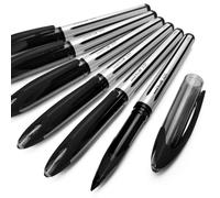 Uni-Ball AIR - Rollerball mediano de 0,7 mm - Paquete de 6 - Negro - UBA-188-L