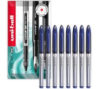 uni-ball AIR UBA-188-L - Bolígrafo de punta redonda mediana de 0,7 mm, en paquete de regalo, tinta azul, paquete de 8