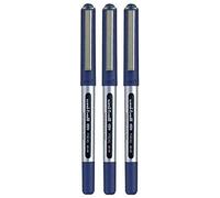 Uni-Ball Azul Ojo Micro Bolígrafo 0.5mm Metal Punta Punta 0.2mm Line Agua Basado Tinta Pigmento Uni Flujo Sistema Impermeable Antidisipamiento UB-150 (Paquete de 3)