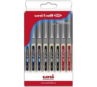 Uni-ball Estuche Rollers tinta líquida UB-157 colores básicos 8 uds