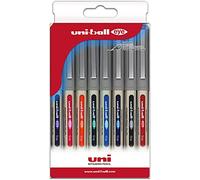 Uni-ball Estuche Rollers tinta líquida UB-157 colores surtidos 8 uds