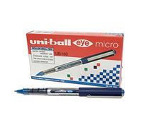 Uni Mitsubishi Pencil – Bolígrafo Uni-ball Eye Micro UB150 – punta rodante, 12 unidades, azul
