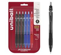 Uni-Ball Jetstream Elements - Bolígrafo, punta media (1 mm), 6 unidades, tinta surtida,