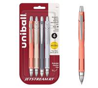 uni-ball Jetstream RT - Bolígrafos NY Times Wirecutter el mejor bolígrafo durante más de una década, paquete de 4 bolígrafos negros de punta fina, 0.7 mm, regreso a clases