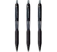 uni-ball Jetstream SXN-101-7N - Bolígrafos retráctiles, punta de punta de 0,7 mm, tinta negra, paquete de 3