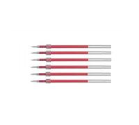Uni-ball - Lote de 6 recambios para bolígrafo roller Jetstream (SXR-10 N), de color rojo