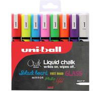 Uni-Ball Marcadores De Tiza Líquida PWE-5M Set 8 Colores Variados