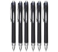 Uni Ball Negro Jetstream Retráctil Ancha Bolígrafo 1mm Punta Punta SXN-210 (Paquete de 6)