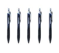 Uni-ball nueva Jetstream Extra fino y Ultra Micro punto bola de rodillo retráctil de punta, -rubber agarre tipo cortina mm-blue ink-value Juego de 5