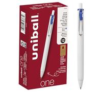 uni-ball One Retractable Gel Pens Medium Point, 0.7mm, Blue, 12 Pack