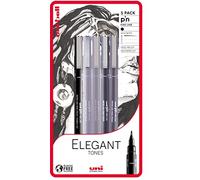 uni-ball PIN Fineliners, bolígrafos de escritura de punta fina negra, tinta resistente al agua y a la decoloración, ideal para arquitectos, bocetos, álbumes de recortes, contornos, arte, dibujo