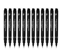 Uni-Ball Rotulador permanente pin08-200(s) 0,8 mm tinta negra 12 unidades