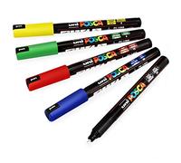 Uni-Ball POSCA PC-1MR - Rotuladores artísticos (punta de 0,7 mm, 5 unidades)