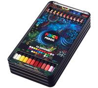 Uni-Ball Posca Pencil óleo caja 36 colores, Multicolor, Regular