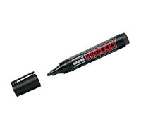 Uni-Ball PROCKEY PM122 - Lote de 3 rotuladores (punta cónica media, 1,8-2,2 mm), color negro