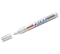 Uni-Ball PX-20, Marcador permanente, punta media, Color Blanco, 1 Pieza | Punta redonda de 2-3 mm, resistente al agua y a la luz, apta para numerosas superficies