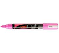 uni-ball 186228 - Marcador de ventana y tiza UNI CHALK PWE-5M, 1,8 - 2,5 mm, punta redonda, rosa, 1 unidad