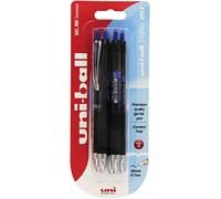 Uni-Ball Signo 207 - Lote de bolígrafos retractables (tinta de gel), color azul, 5 unidades