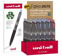 Uni-ball signo 207e expositor de 36 boligrafos de tinta gel - punta de