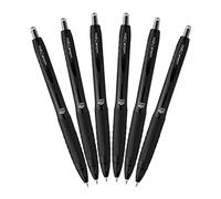 uni-ball Signo 307 - Fino Retráctil Bolígrafo - Pack 6 - Negro - UMN-307