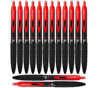 Uni-Ball Signo 307 Medium Point Retractable Rollerball Pens, Red, 12 + 2 Bonus Pens