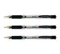uni-ball Signo Broad UM153C - Lote de 3 rollos de tinta de gel (punta ancha, 1 mm), color negro