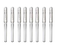 uni-ball Signo - Juego de 8 bolígrafos de gel de punta ancha (tinta blanca, punta de 1,0 mm)