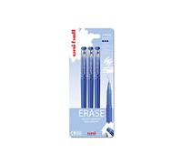 uni-ball UF-222-07 On Point - Bolígrafos de gel borrables de color azul, punta de 0,7 mm para una escritura a mano súper suave. Borrador de fácil retracción para un frotamiento seguro y estable.