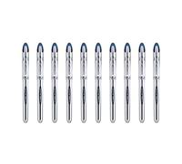 uni-ball - Uni Mitsubishi Pencil - 10 bolígrafos Vision Elite UB200 - Airplane Safe - Bolígrafo de tinta líquida - Punta de 0,8 mm - Escritura media - Bolígrafo azul