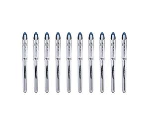 UNI-BALL - Uni Mitsubishi Pencil - 10 bolígrafos Uni-Ball Vision Elite UB200 - Airplane Safe - Bolígrafo de tinta líquida - Punta de 0,8 mm - Escritura media - Bolígrafo azul