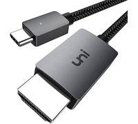 uni Cable USB C a HDMI 4K 3m, Cable USB Tipo C a HDMI para Oficina en Casa, [Compatible con Thunderbolt 3] para MacBook Pro/Air 2020, iPad Air 4, iPad Pro 2021, iMac, S21, XPS, etc.