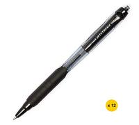 Uni Jetstream 101 SXN-101-07 - Bolígrafo retráctil (0,7 mm, 12 unidades), color negro