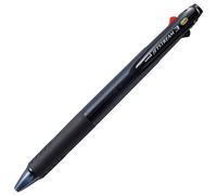 Uni Jetstream - Bolígrafo de 3 colores negro, rojo, azul, tinta de 0,38 mm, negro transparente (SXE340038T.24)