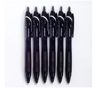 Uni JetStream estndar Pen de bolsillo de bolsillo 0.7 mm Cuerpo negro de tinta negra 6 bolgrafos por paquete (Importacin de Japn) [Paquete origin