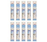 Uni Jetstream Lite - Recambio de tinta táctil, para bolígrafo multicolor, punta fina de 0,5 mm, tinta azul, SXRL8005.33, caja de 10