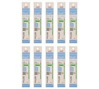 Uni Jetstream Lite - Recambio de tinta táctil, para bolígrafo multicolor, punta fina de 0,5 mm, tinta verde, SXRL8005.6, caja de 10