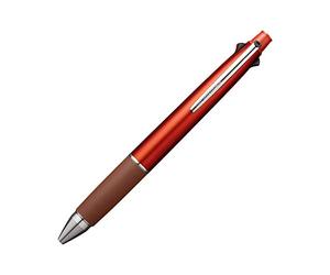Uni Jetstream Multi Pen 4 y 1, bolígrafo de 0,5 mm (negro, rojo, azul, verde) y portaminas de 0,5 mm, naranja sangre (MSXE5100005.38)